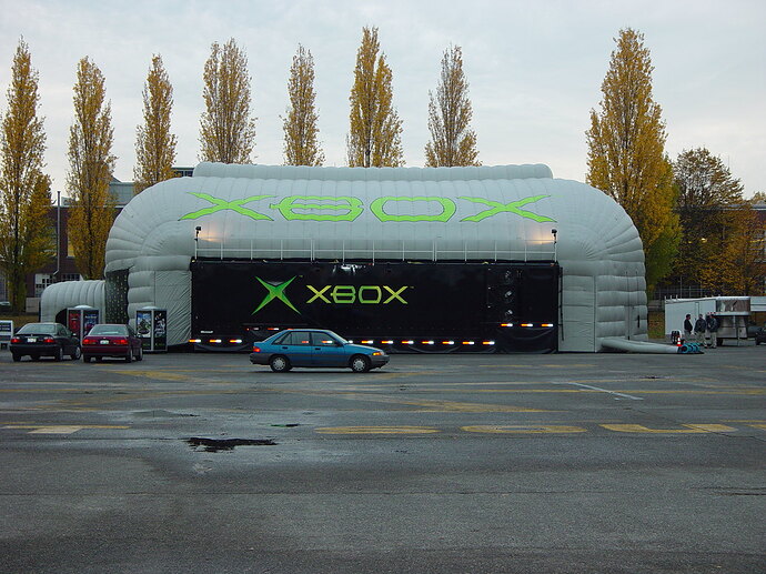 xbox side of tent