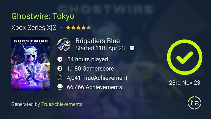 Ghostwire Tokyo Completion