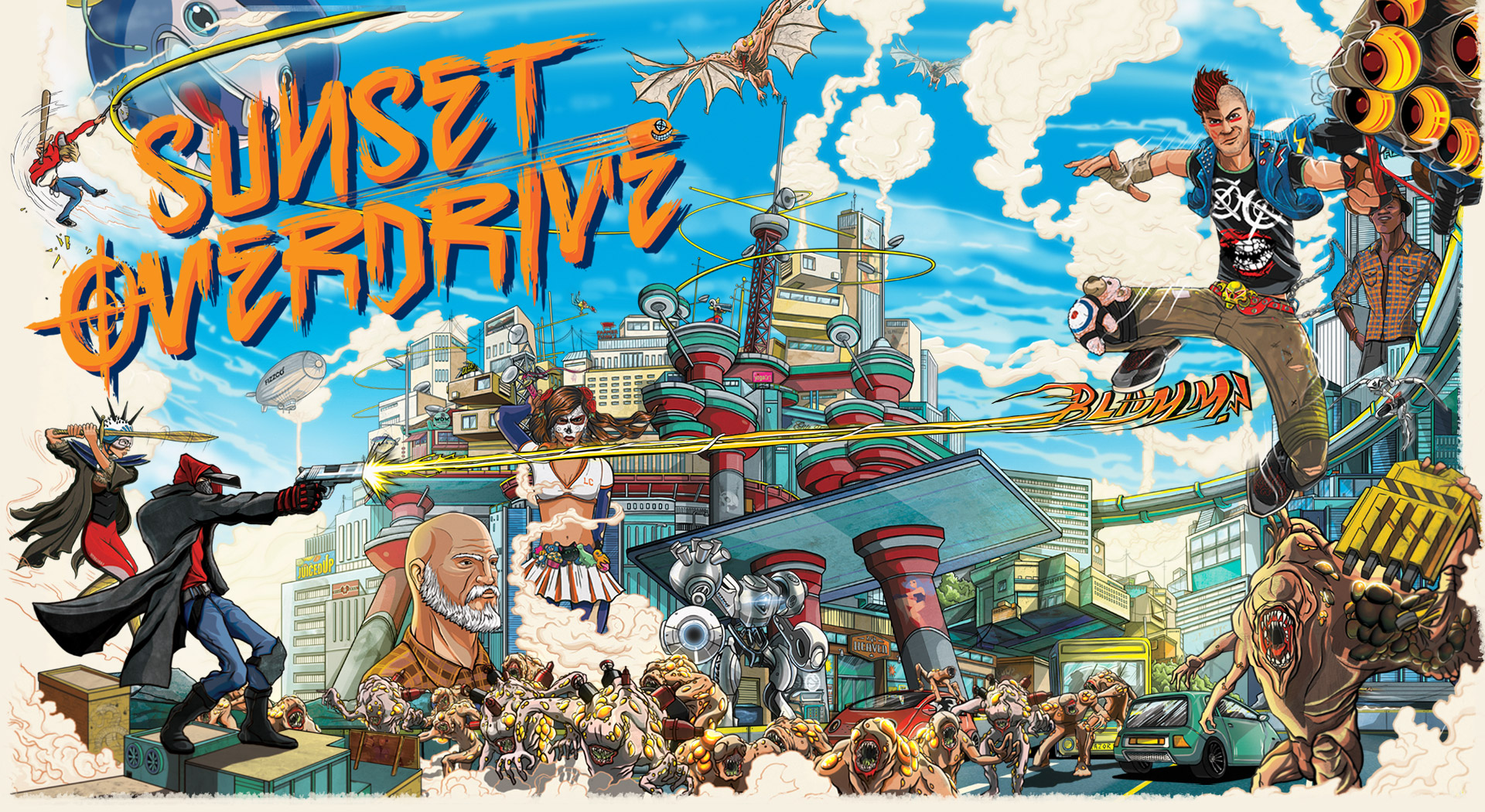 Sunset Overdrive's box art had to capture the game's crazy spirit in one  image - Polygon