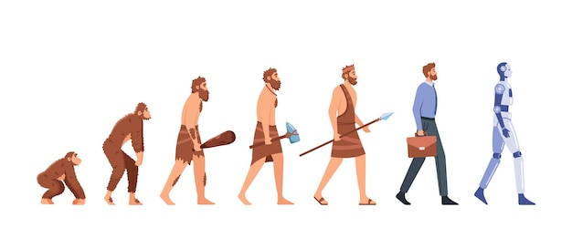 human-evolution-from-monkey-cyborg-timeline-isolated-white-background-male-character-evolve-steps-darwin-theory_87771-21553