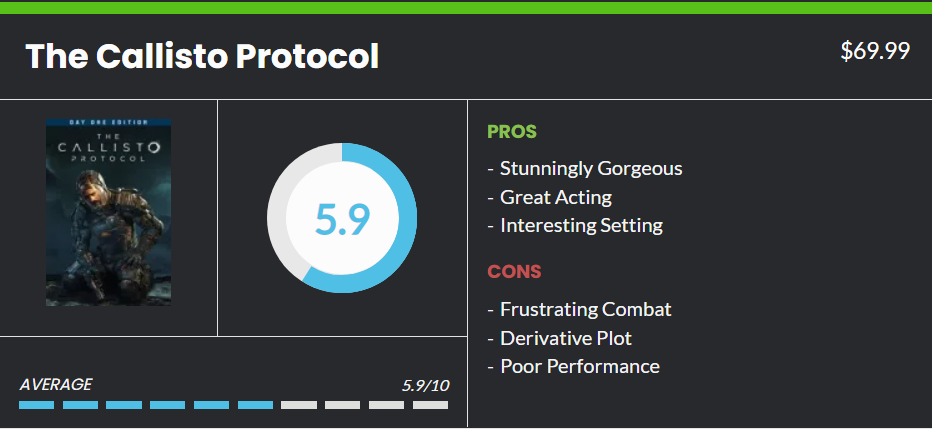 PC Performance Review  The Callisto Protocol - XboxEra