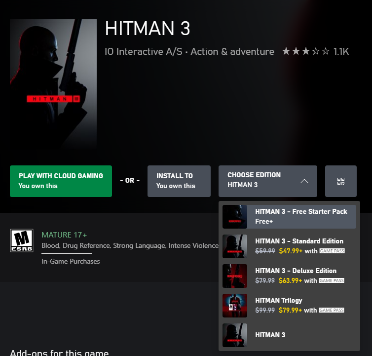 Get HITMAN 3 - Free Starter Pack