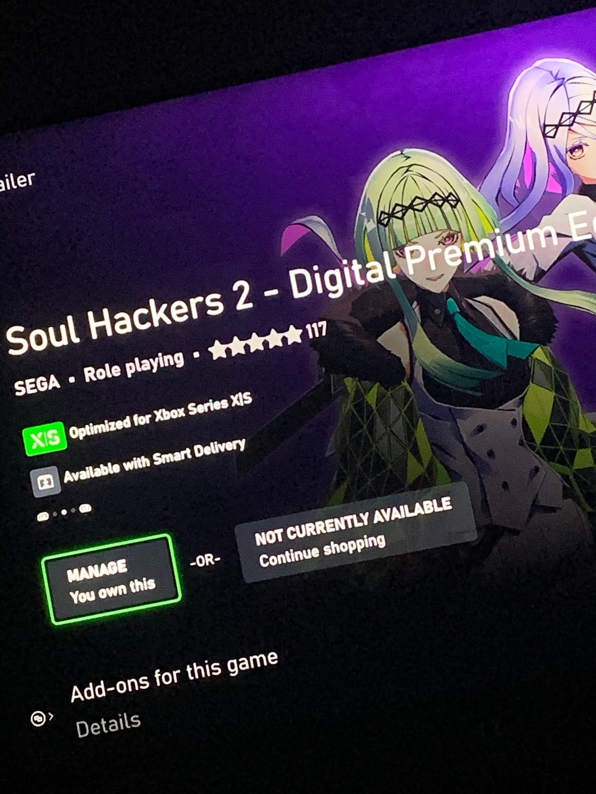 Soul Hackers 2 - Xbox Series X|S/Xbox One (Digital)