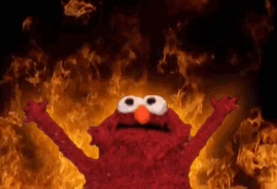Fire Elmo GIF