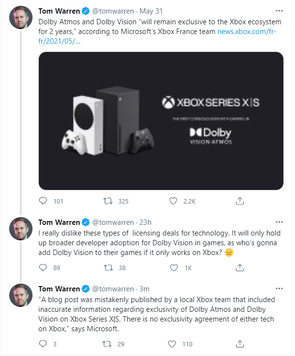 Tom Warren on X: looks like all Xbox Series X games will include