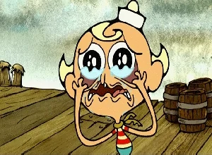 sad tears GIF