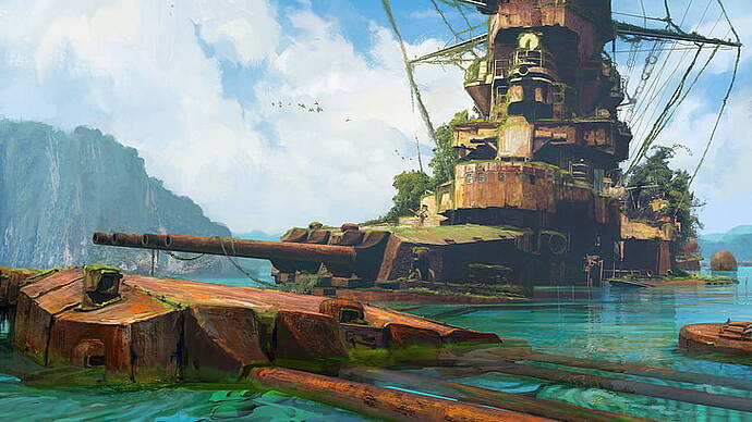 battleship-cannons-rust-overgrown-wallpaper-preview|598x335.612